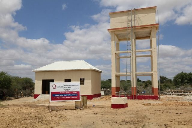 قطر الخيرية تحفر بئرين ارتوازيين في وسط الصومال