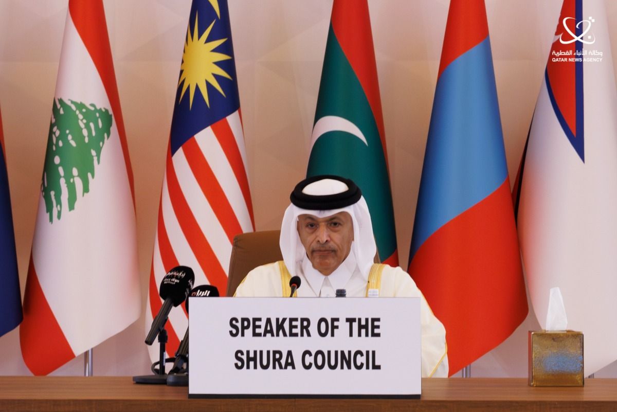 رئيس مجلس الشورى: قطر ملتزمة بتعزيز التعاون البرلماني الآسيوي لمواجهة التحديات وتحقيق التنمية المستدامة