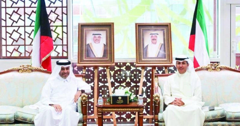 الوسمي بحث التعاون القضائي مع سفراء قطر والإمارات وإسبانيا