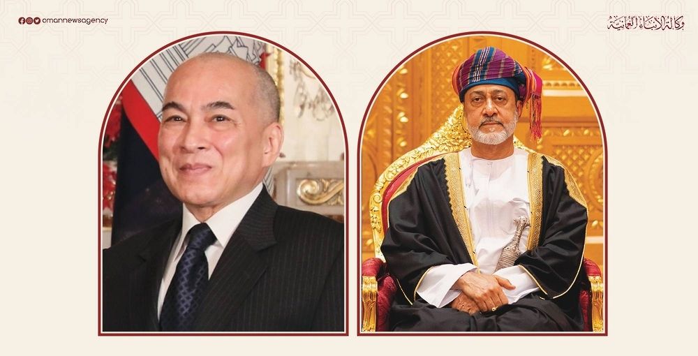 جلالة السُّلطان المعظم يهنئ ملك مملكة كمبوديا