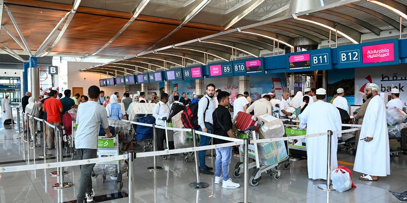 ارتفاع عدد المسافرين عبر مطارات سلطنة عُمان بنسبة5.1 بالمائة