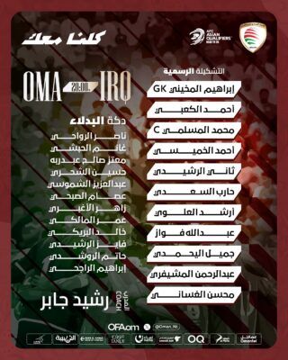 تعرف على تشكيل مُنتخبنا الوطني أمام نظيره العراقي