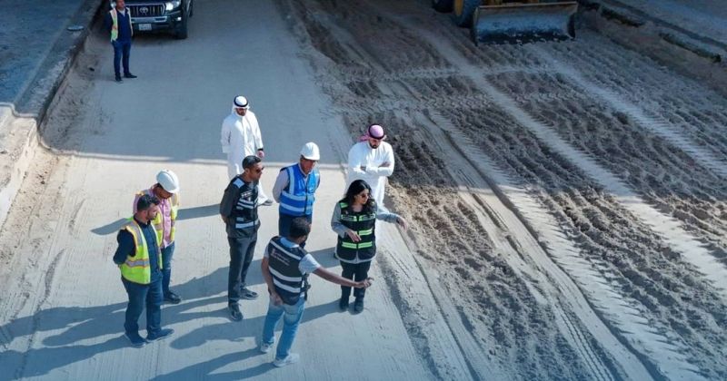وزيرة الأشغال تتفقد صيانة «السابع»: الإنجاز في المواعيد المحددة ووفق المعايير المتفق عليها