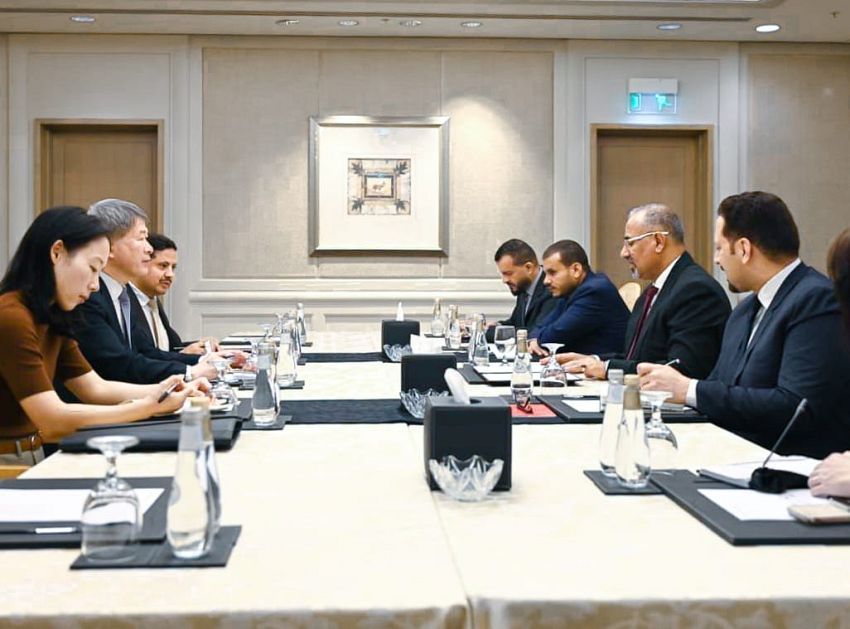 الزبيدي يناقش مع السفير التركي تدشين خط ملاحي من اسطنبول إلى مطار عدن الدولي
