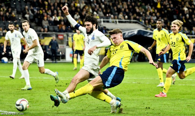 السويد تكتسج أذربيجان بسداسية
