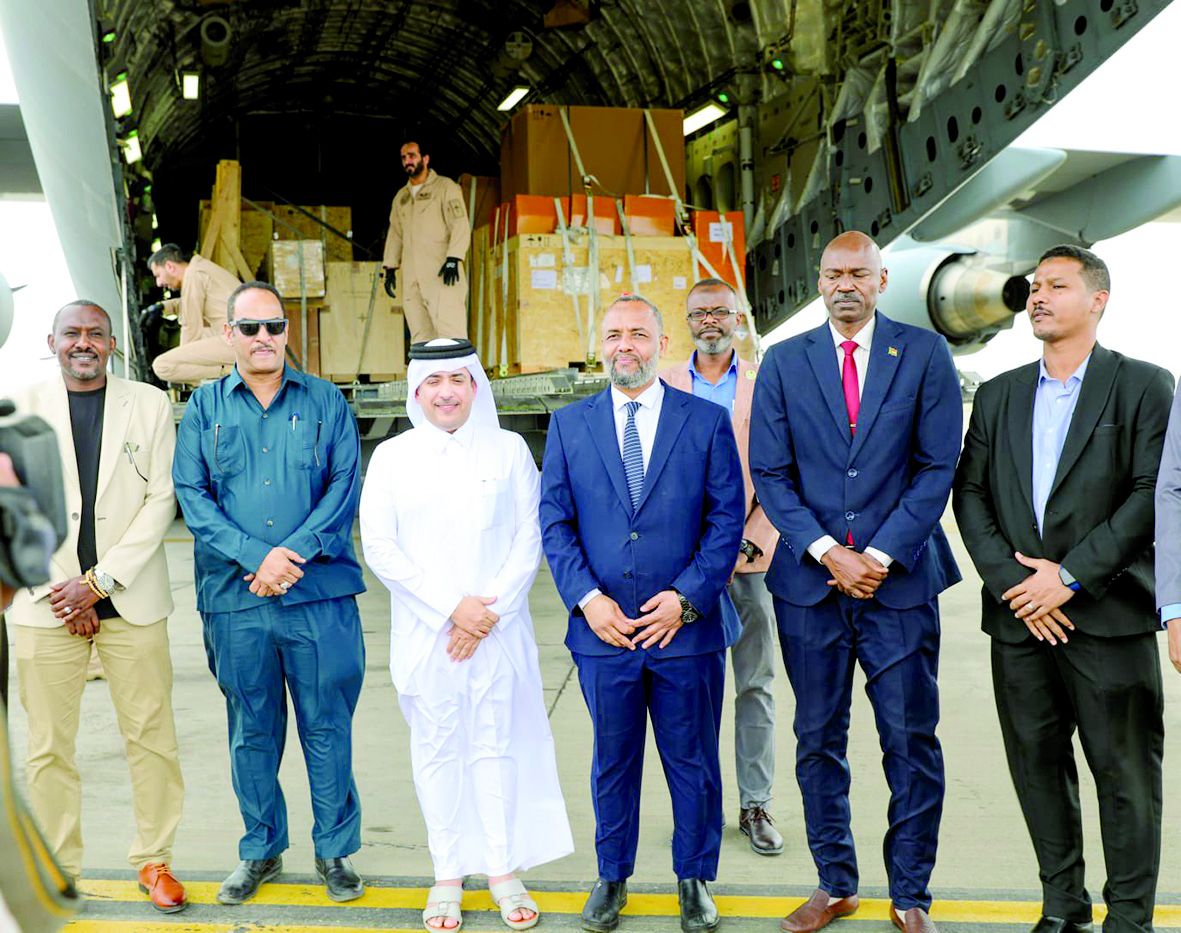 طائرة مساعدات طبية قطرية دعماً للسودان
