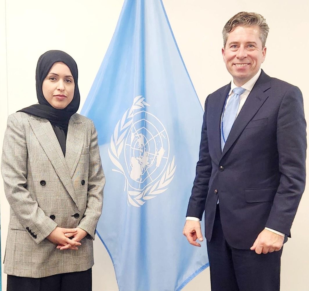 المندوب الدائم لدولة قطر لدى الأمم المتحدة تجتمع مع وكيل الأمين العام للشؤون الإنسانية ومنسق الإغاثة في حالات الطوارئ