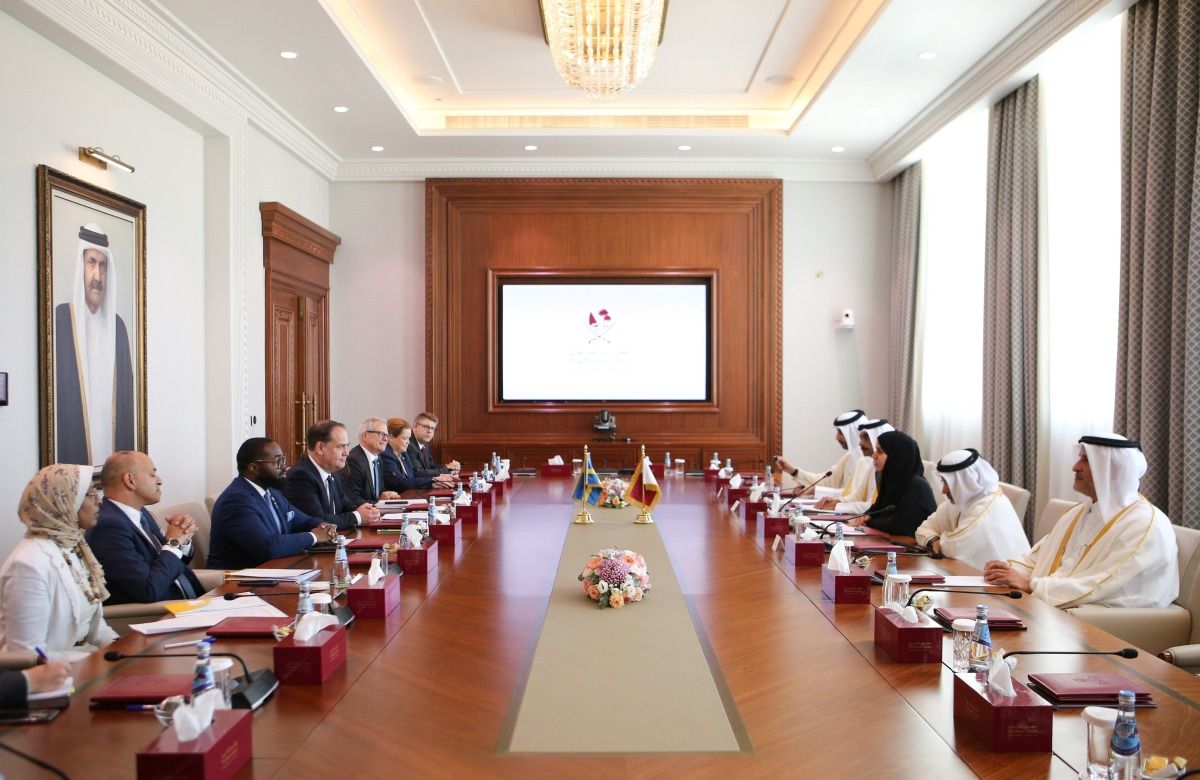 قطر والسويد تبحثان سبل تعزيز العلاقات وتنسيق المواقف البرلمانية إزاء القضايا الإقليمية والدولية