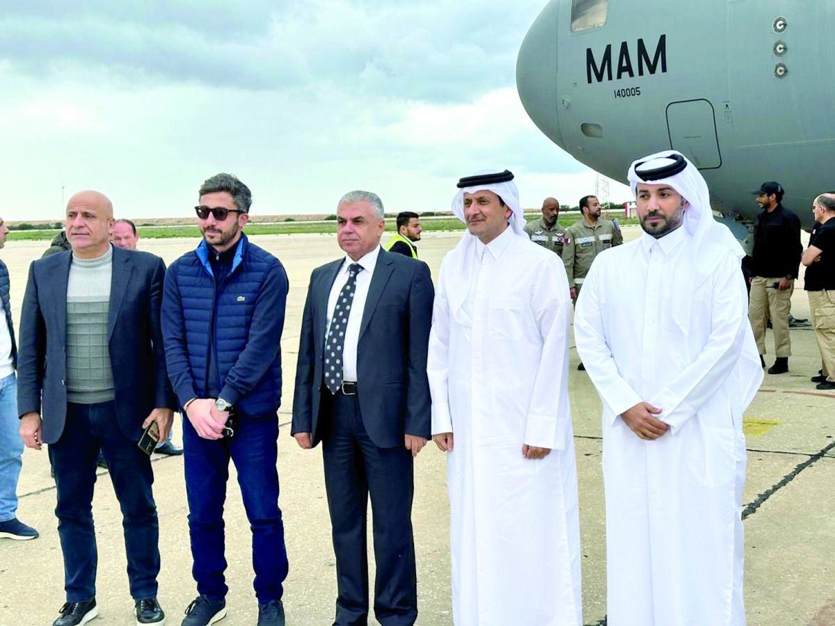 طائرة مساعدات قطرية للشعب اللبناني