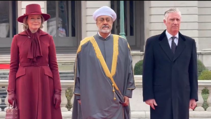 جلالةُ السُّلطان المعظم ودولة رئيس الوزراء البلجيكي يعقدان جلسة مُباحثات رسميّةً