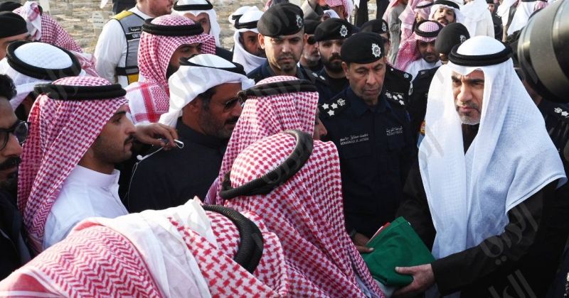 ثرى ‫الكويت يحتضن شهيدي الواجب العازمي والدوسري