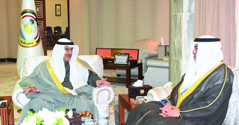 الحبشي مستقبلاً السفير النيادي