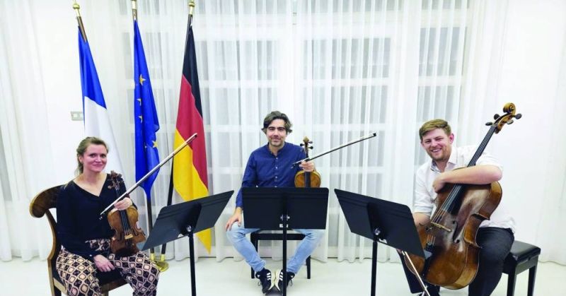 الفرقة الألمانية خلال الحفل