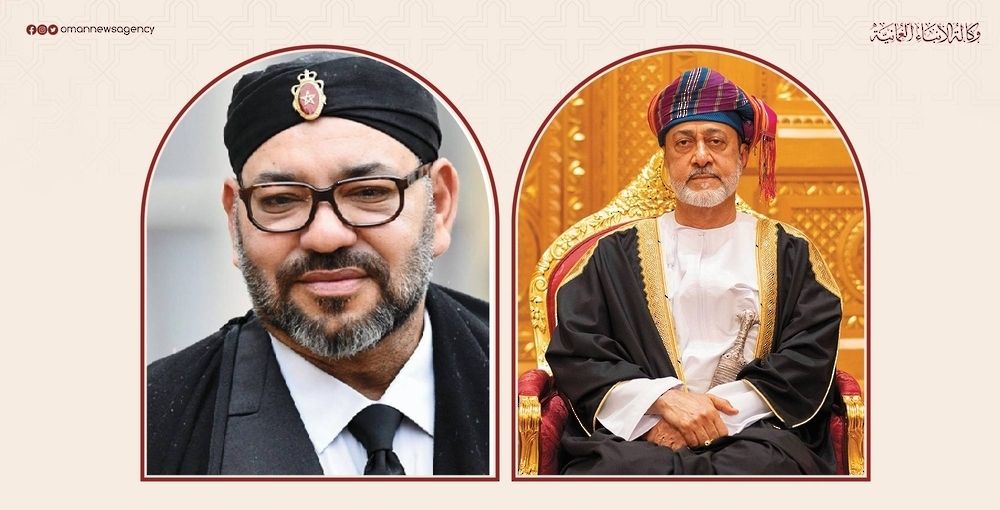 جلالة السُّلطان المعظّم يهنئ ملك المغرب