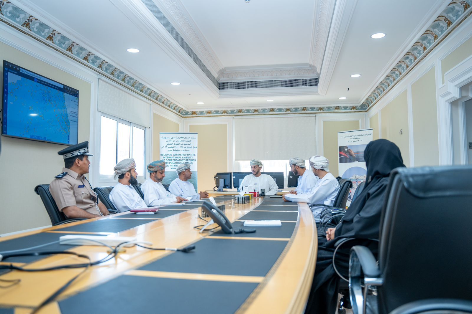 هيئة البيئة تنظم زيارة تعريفية للقطاع البيئي “لسجل المخاطر الوطنية”