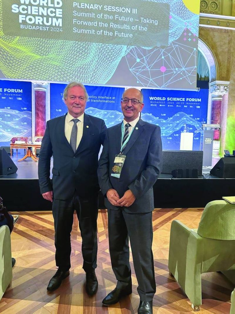 خالد البقاعين ورئيس المؤتمر