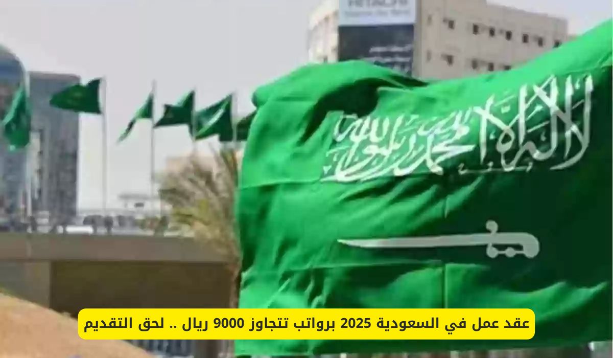 عقد عمل في السعودية 2025 برواتب تتجاوز 9000 ريال .. لحق التقديم