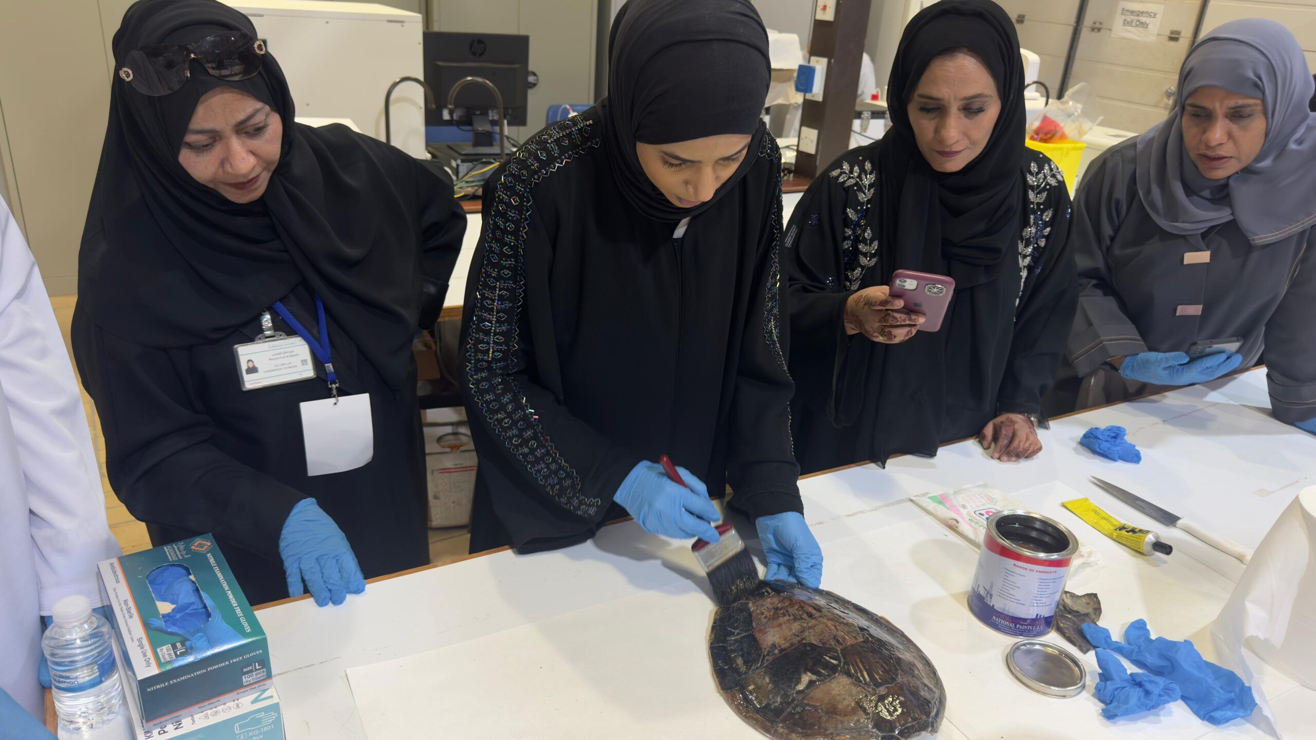 ختام أعمال حلقة العمل حول “تحنيط السلاحف البحرية”