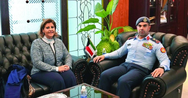 اللواء الجابر والسفيرة الدعيج بحثا تعزيز دور المرأة في الجيش