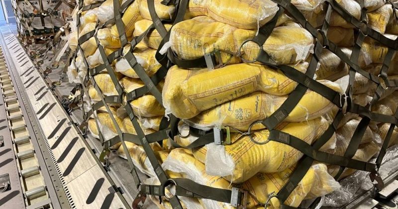 طائرة الإغاثة الكويتية التاسعة تقلع إلى لبنان بحمولة 40 طنا