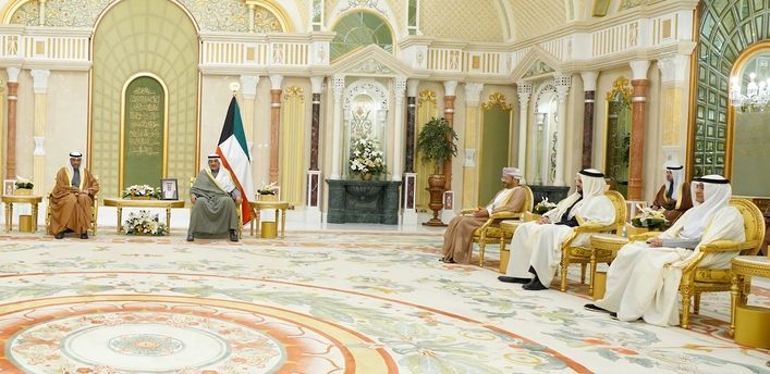 ولي عهد الكويت يستقبل وزراء خارجية دول الخليج