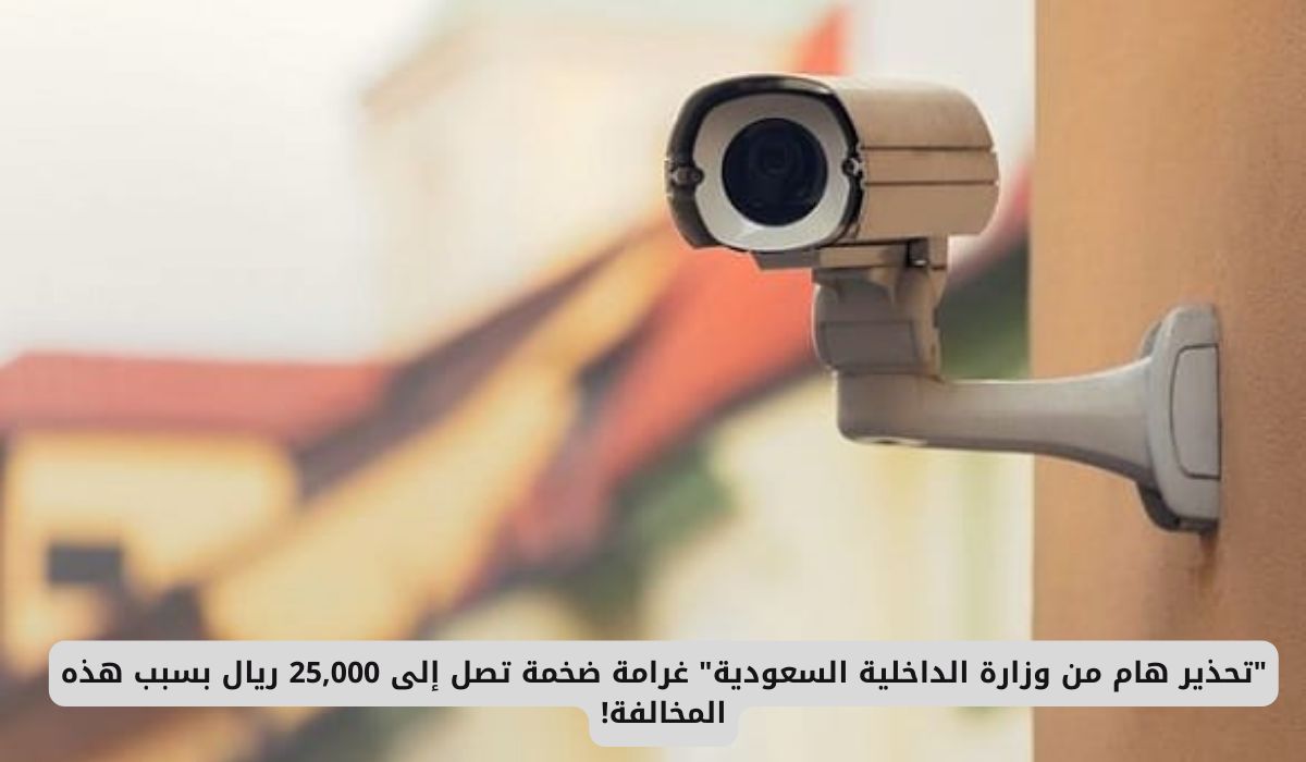 "تحذير هام من وزارة الداخلية السعودية" غرامة ضخمة تصل إلى 25,000 ريال بسبب هذه المخالفة!