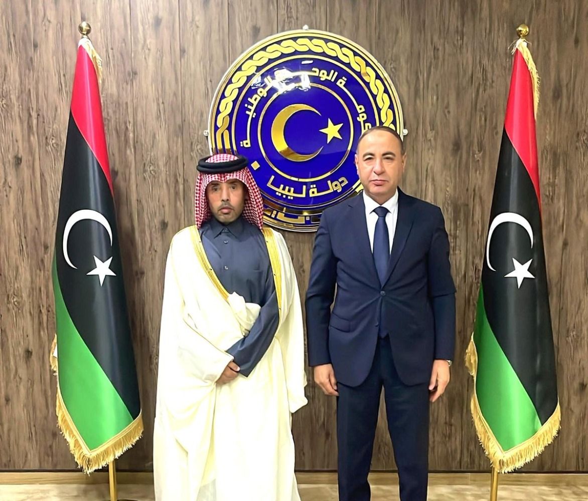 المكلف بتسيير أعمال وزارة الخارجية الليبية يجتمع مع سفير دولة قطر