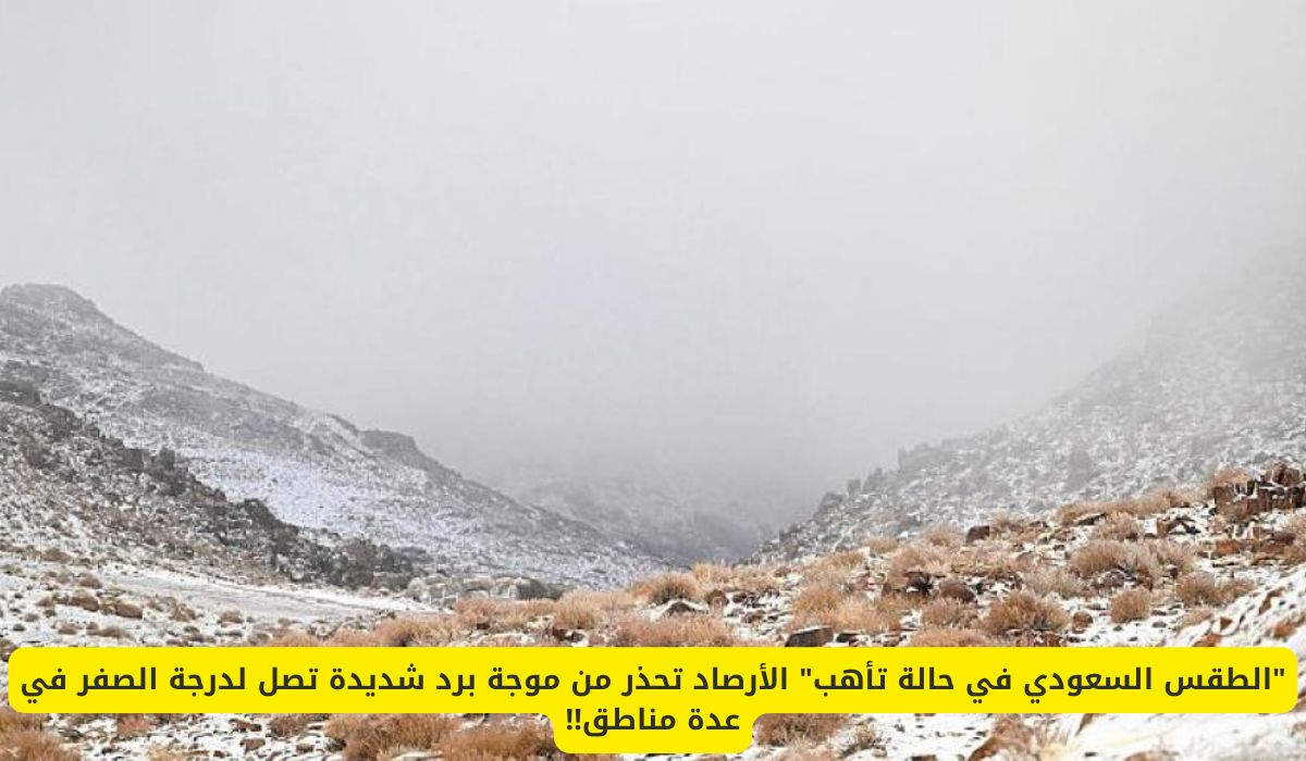 طقس السعودية اليوم .. الأرصاد تحذر من موجة برد شديدة تصل لدرجة الصفر في هذه المناطق