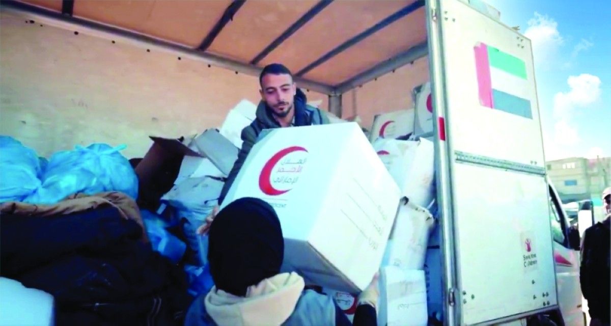 الإمارات تغيث 340 أسرة في غزة