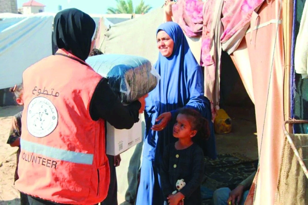 «الفارس الشهم 3» تغيث الأسر بمخيمات النزوح في غزة