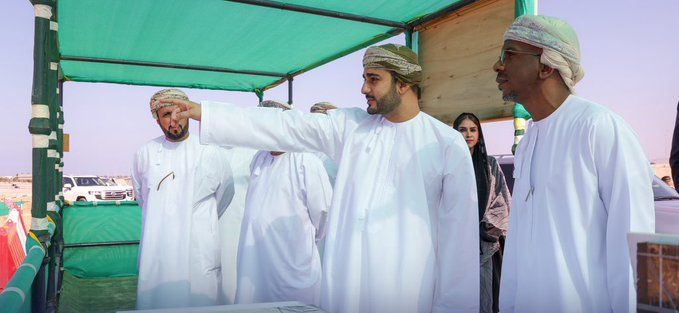 سمو السيد ذي يزن يزور موقع مشروع مجمع عُمان الثقافي