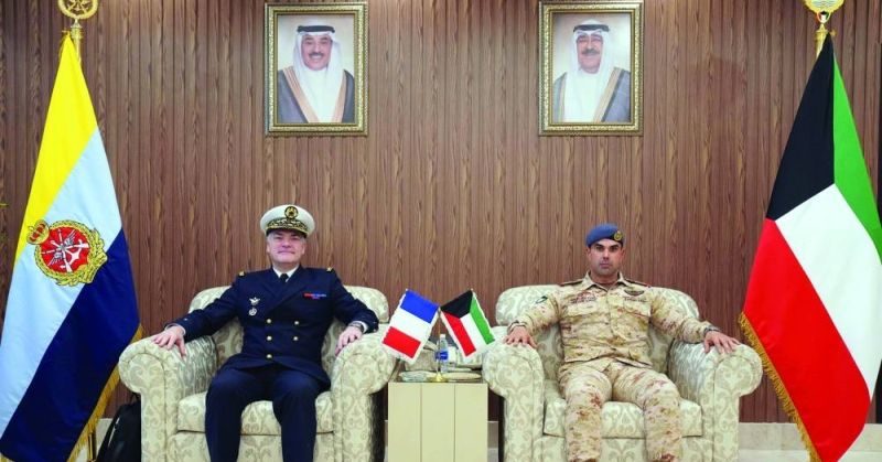 محادثات كويتية ـ فرنسية لتعزيز التعاون العسكري
