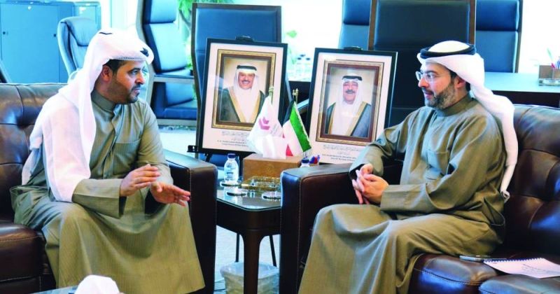 حمود المبارك مستقبلاً مشاري المطيري