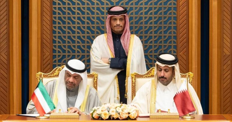 توقيع 3 مذكرات تفاهم وبرنامج تنفيذي بين الكويت وقطر