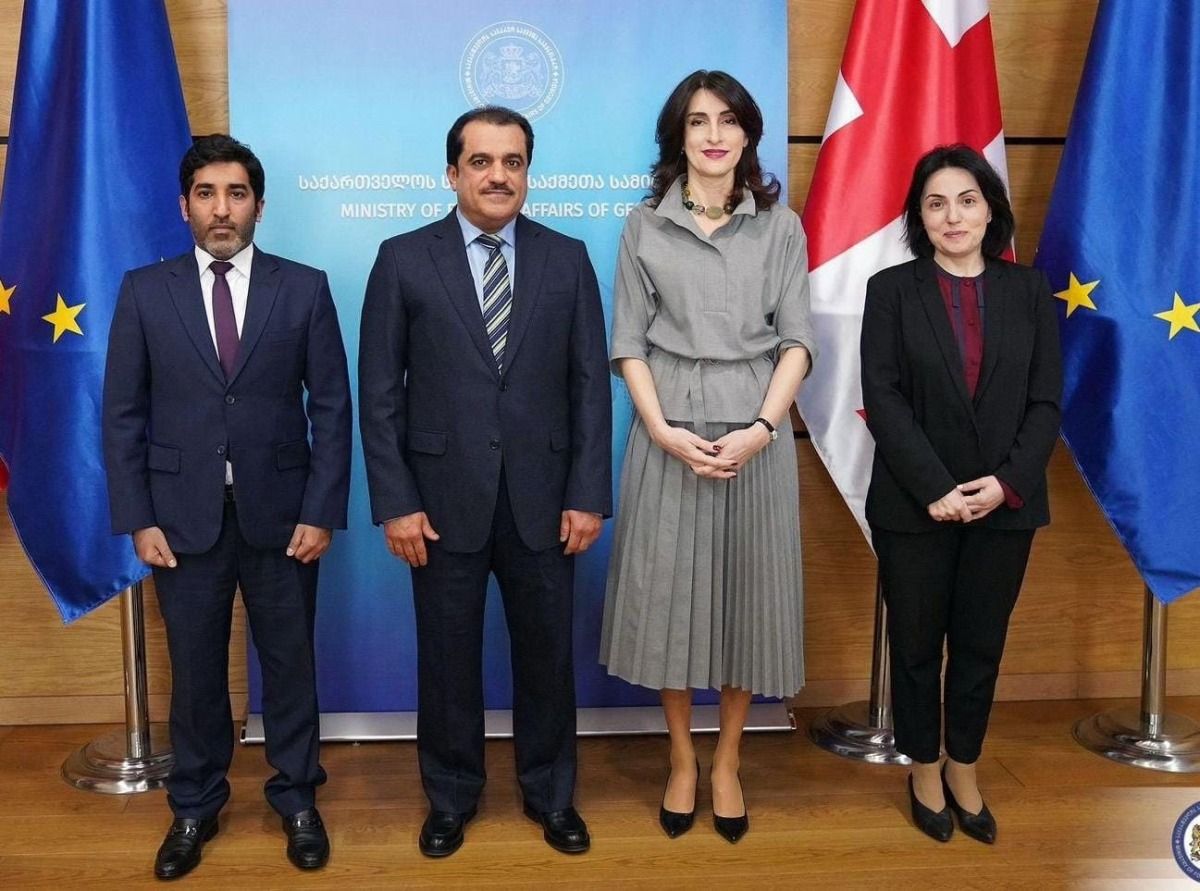 وزيرة خارجية جورجيا تجتمع مع سفير دولة قطر