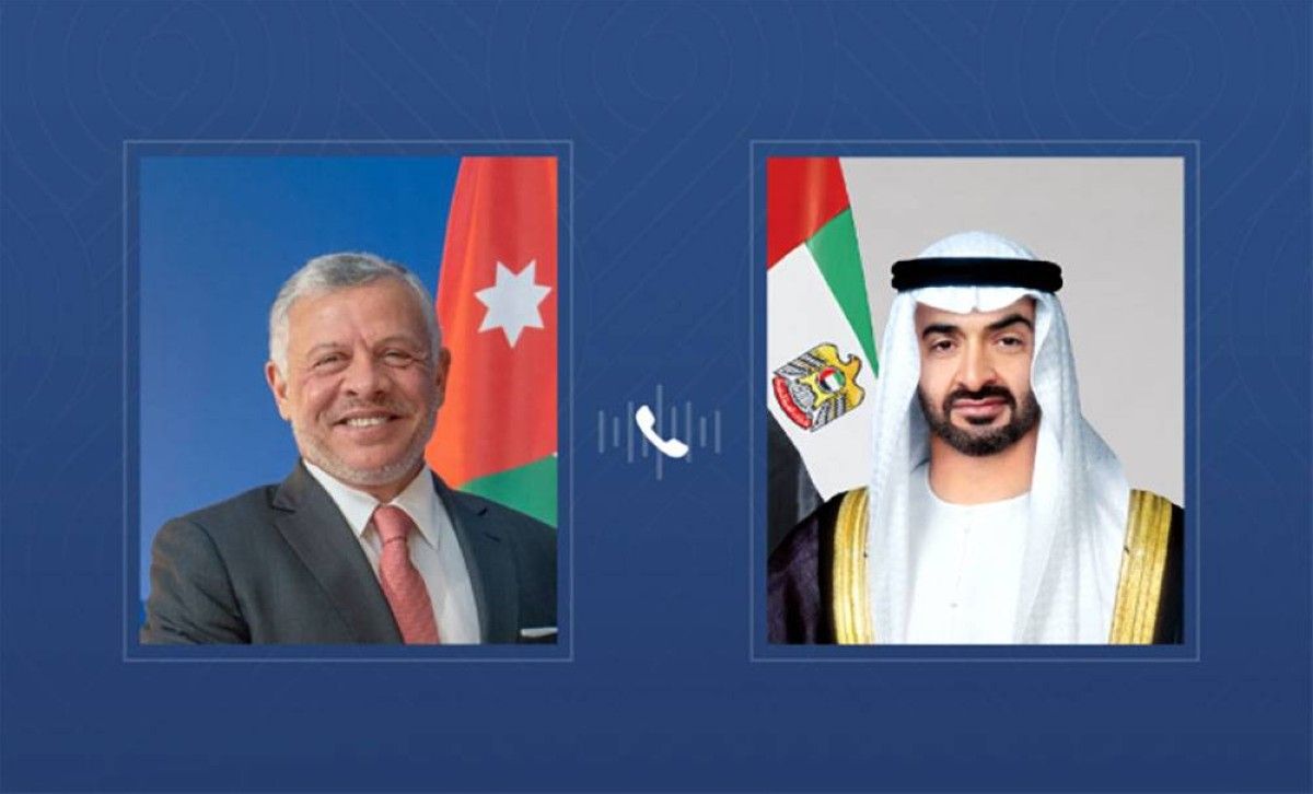 رئيس الدولة وملك الأردن يبحثان هاتفياً العلاقات الأخوية والمستجدات الإقليمية