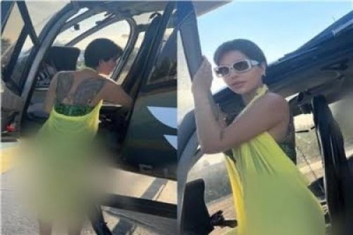 الفنانة شمس الكويتية تظهر بزي فاضح أثناء صعود طائرة في لندن