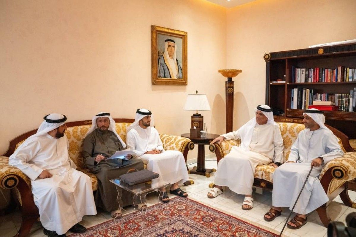 سعود بن صقر يشهد عقد قران عبدالله النعيمي على كريمة سلطان بن حميد القاسمي