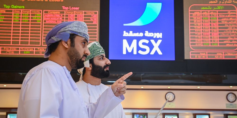 انخفاض مؤشر بورصة مسقط بنسبة 0.38 %
