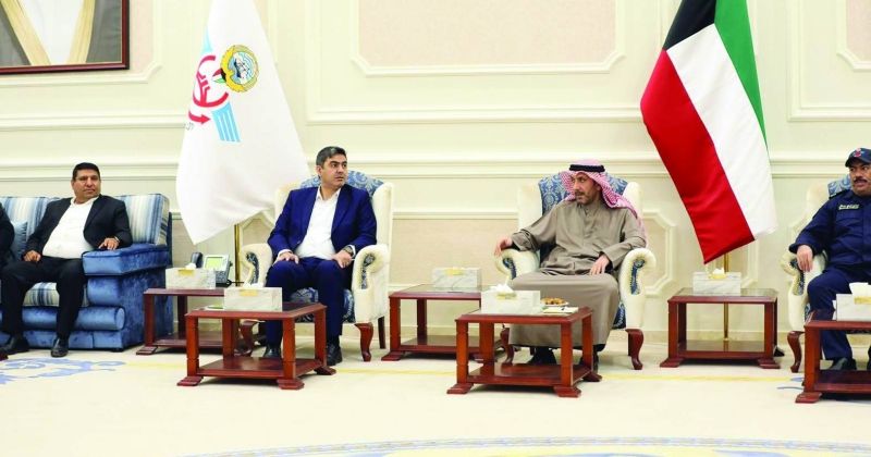 مدير «الجمارك» خلال استقباله وفد الملحق التجاري الإيراني