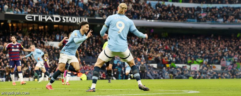 بهاتريك مرموش الأول.. سيتي يكتسح نيوكاسل