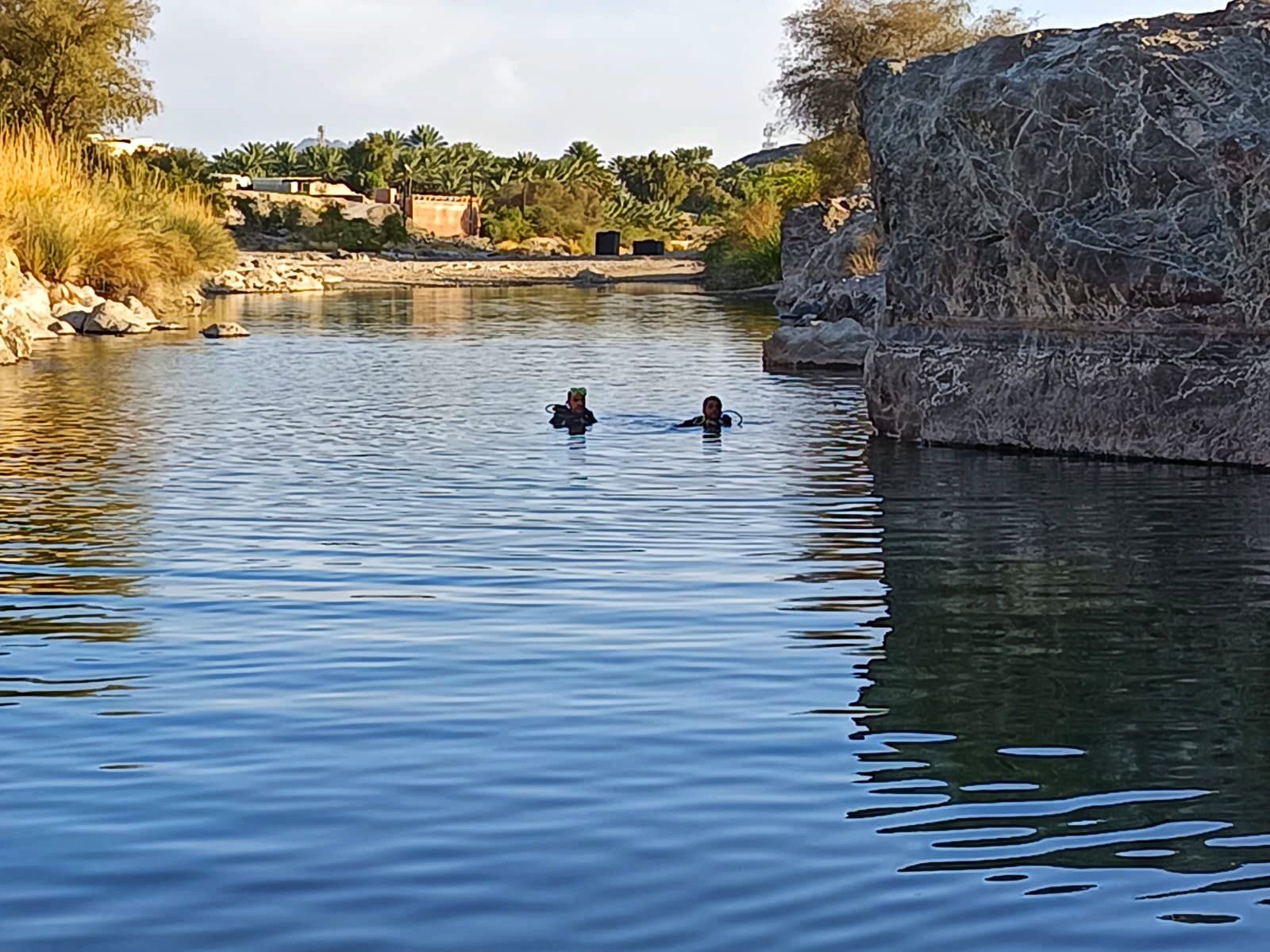 غرق شخصين في عين وضاح بولاية ‎بهلاء