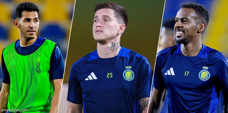 النصر يفقد الغنام وأوتافيو والخيبري 3 أسابيع