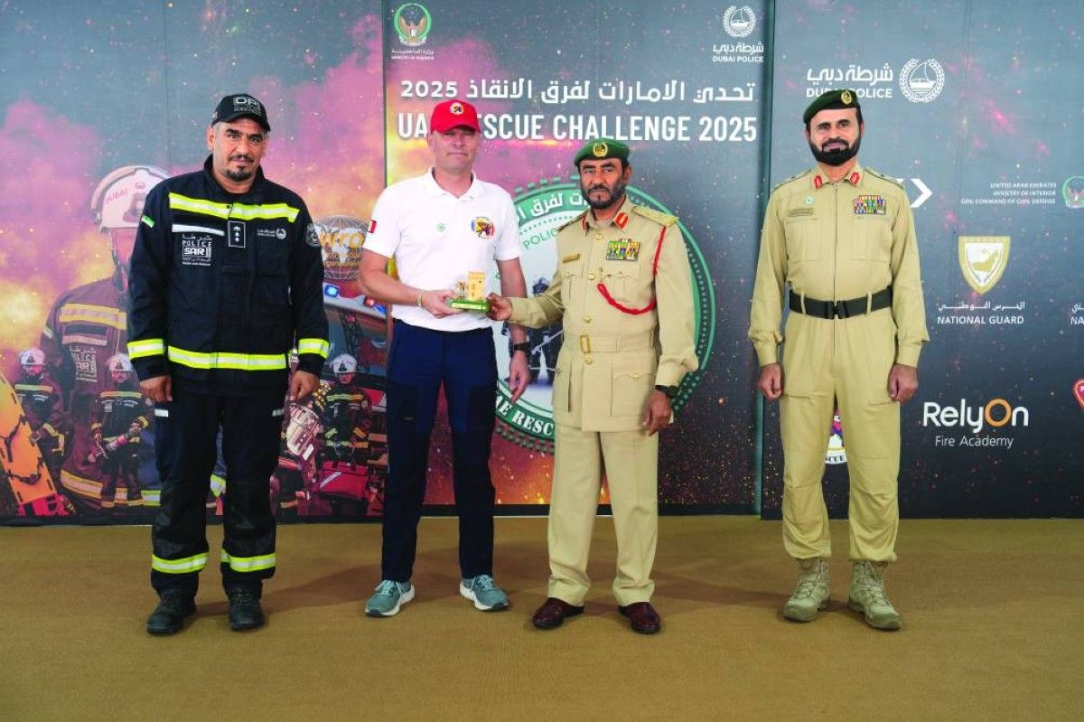القيادة العامة لشرطة دبي تكرّم الرعاة والمشاركين في تحدي الإمارات لفرق الإنقاذ