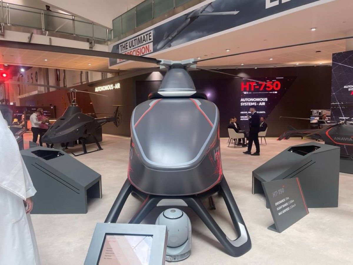 "ايدج" تعرض طائرة " HT-750" المجهزة لمهام الاستطلاع والمراقبة