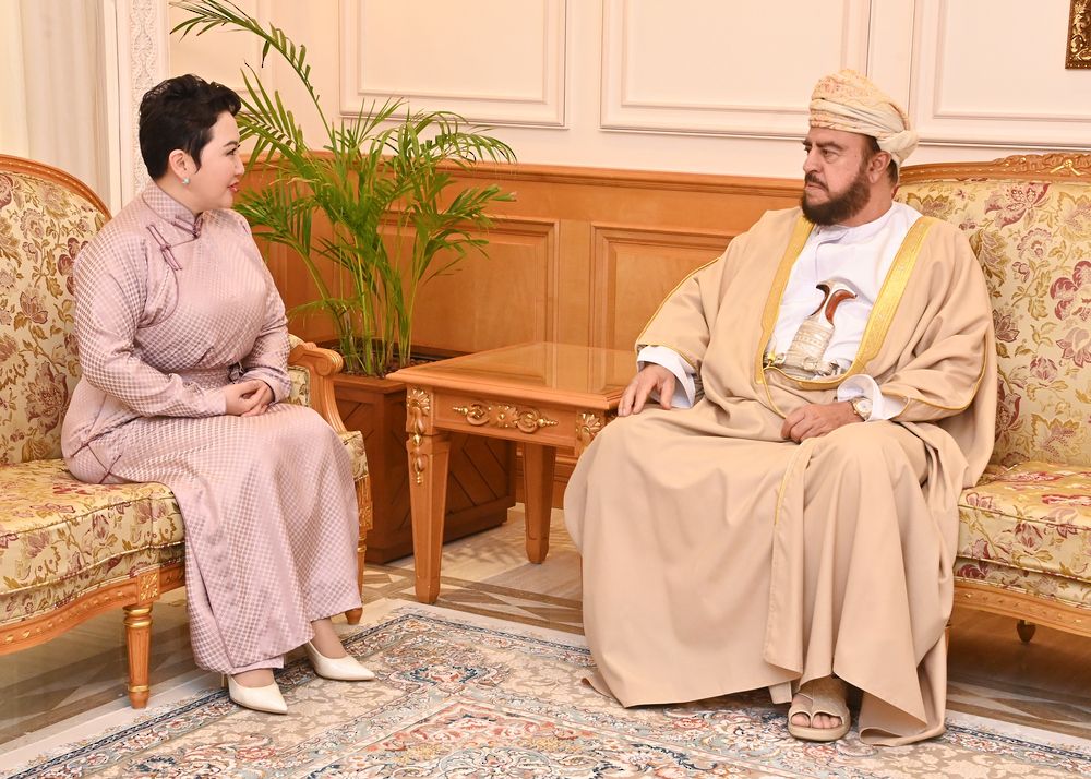 سمو السّيد أسعد يستقبل وزيرة خارجية منغوليا