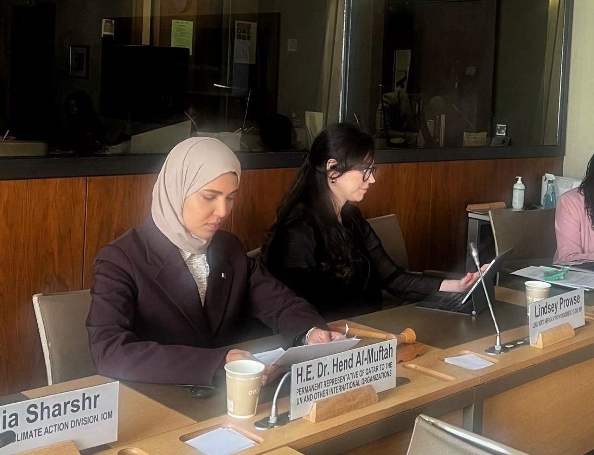 المندوب الدائم لدولة قطر لدى الأمم المتحدة بجنيف تشارك في نقاشات أسبوع التجارة من أجل السلام