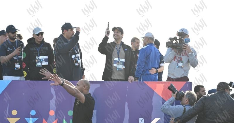 حشد رياضي.. على «جسر جابر»