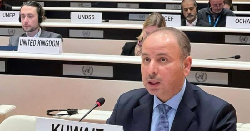 مندوب الكويت الدائم لدى الأمم المتحدة والمنظمات الدولية الأخرى في جنيف السفير ناصر الهين