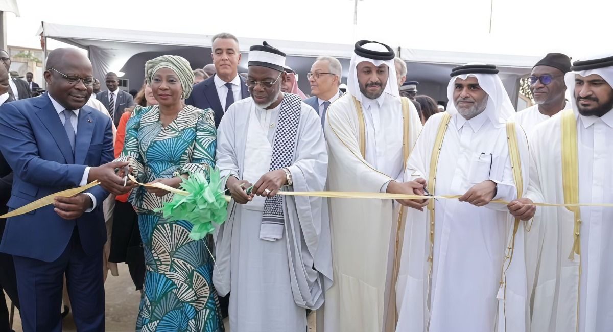 افتتاح مركز قطر الصحي في أبيدجان بتمويل من وزارة الأوقاف والشؤون الإسلامية